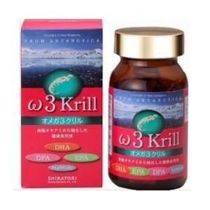 白鳥薬品 オメガ３クリル　80粒入（約20日〜40日分）/ クリルオイル ω3krill オメガ3系脂肪酸 EPA DHA DPA ピアセル